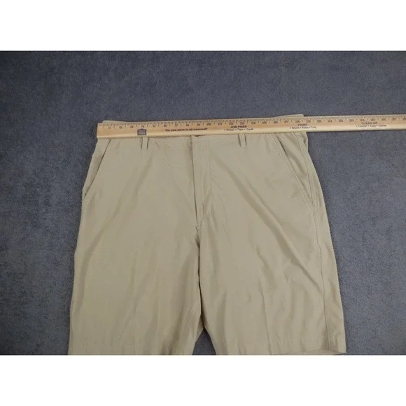 FootJoy Mens Performance Golf Shorts Khaki Tan Flat Front Stretch Size 36 FJ - Picture 7 of 9